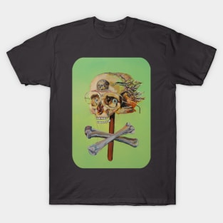 Skull looking like a Rabbit in the Headlights T-Shirt